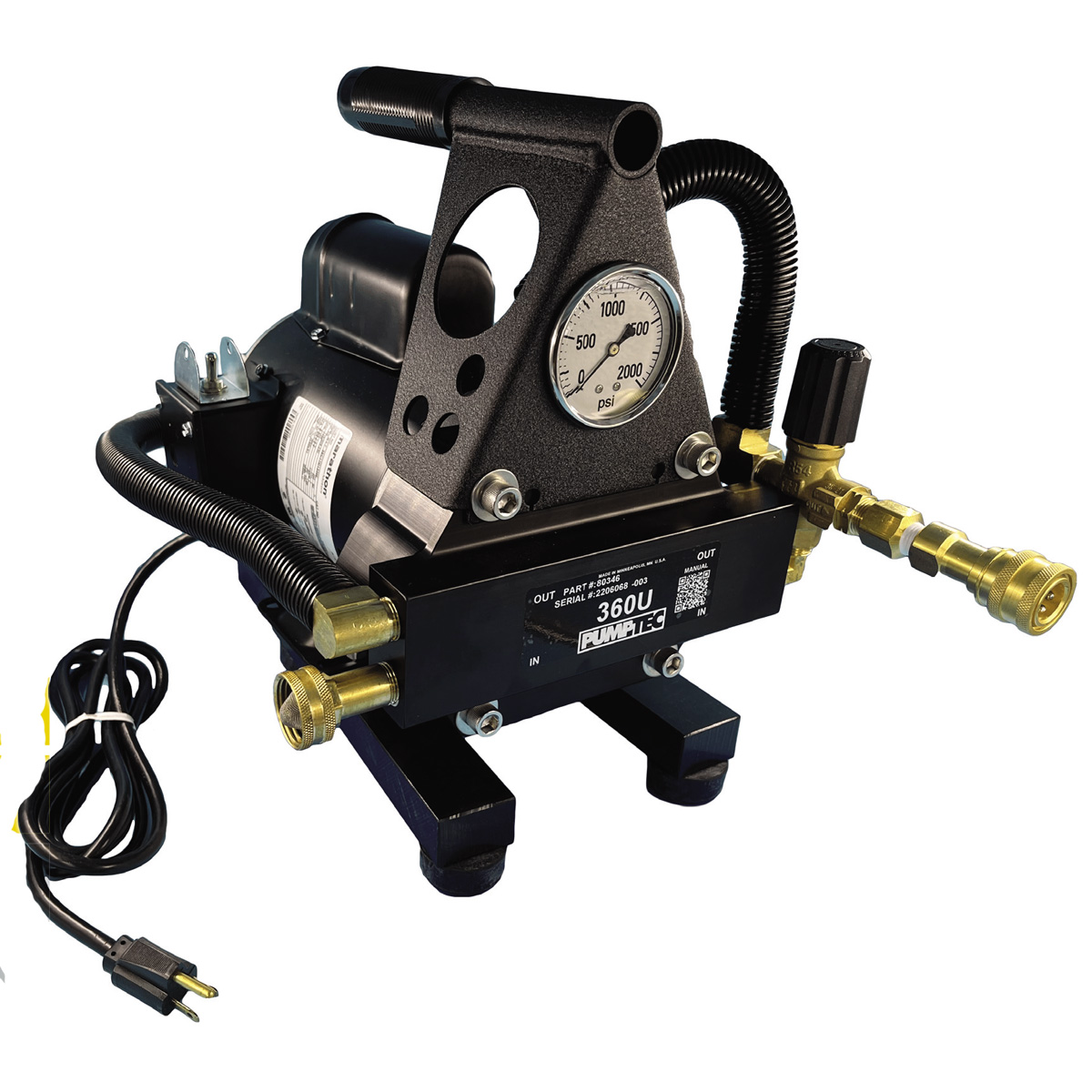 PumpTec 81887 Baby Otter 500 PSI Pump For Carpet Cleaning And Upholstery Cleaning Adjustable Pressure